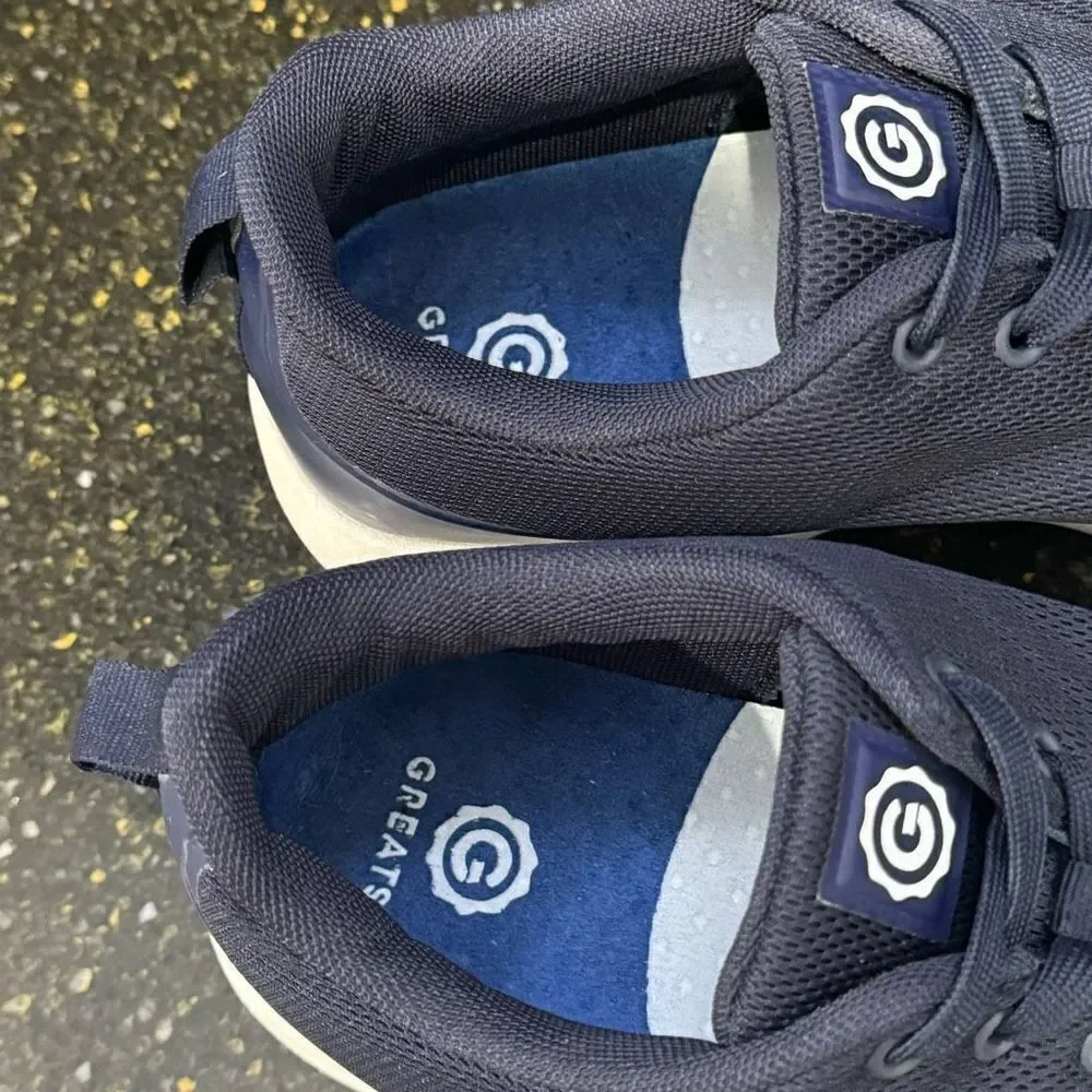 GREATS Brooklyn navy Blue V2 Mesh Sneakers. Size 11.5
